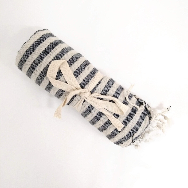 Cotton Towel - 14 Dk Grey/Cr