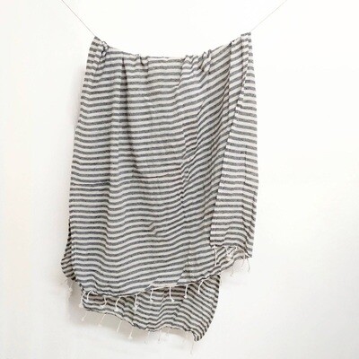 Cotton Towel - 14 Dk Grey/Cr