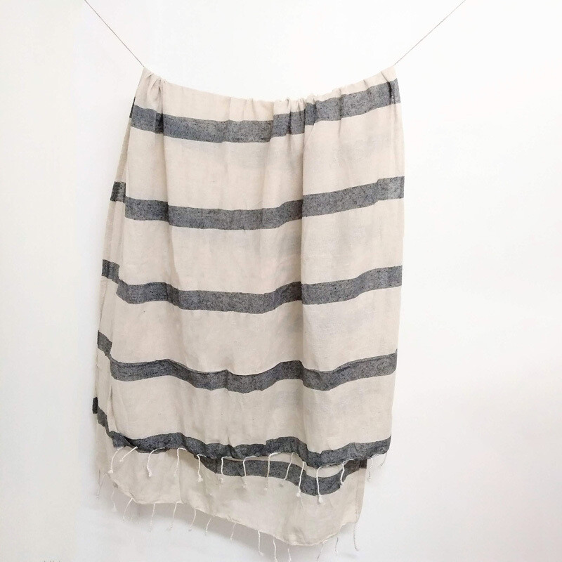 Cotton Towel - 16 Dk Grey/Cr