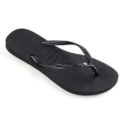 Swarovski Slim Swarovski II Crystal Flip Flops - Black