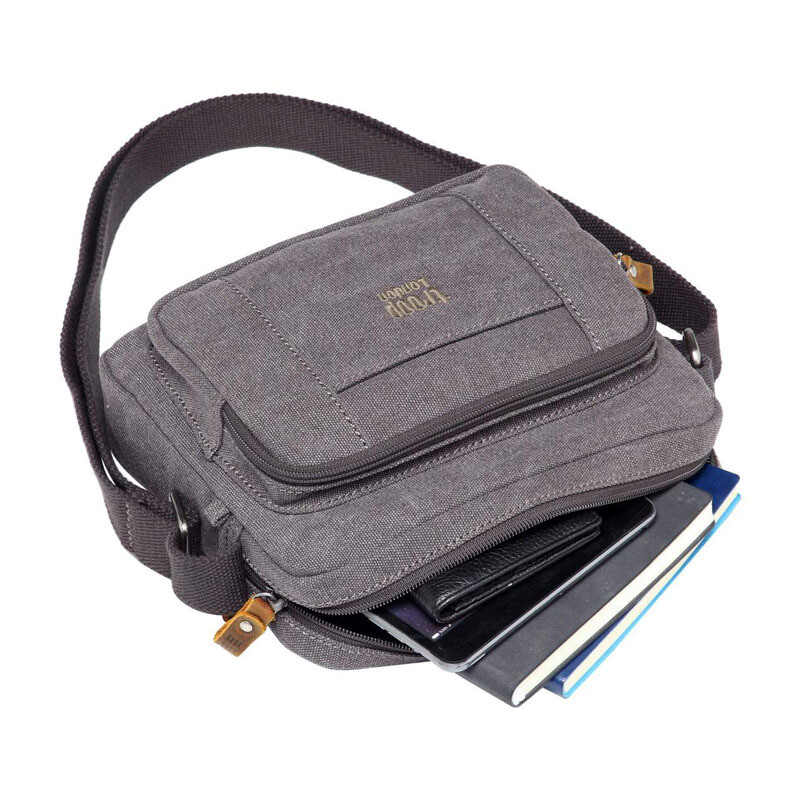 TRP0235 - Zip Top Small Satchel - Charcoal