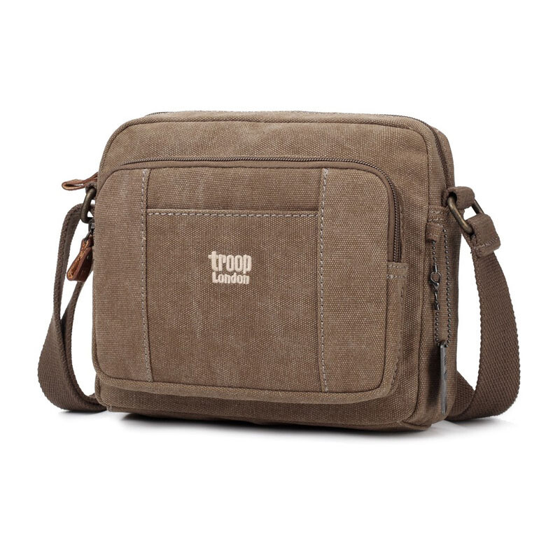 TRP0235 - Zip Top Small Satchel - Brown