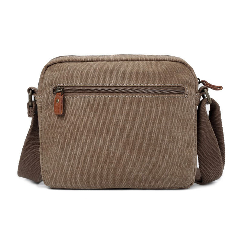TRP0235 - Zip Top Small Satchel - Brown