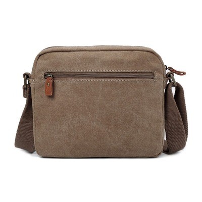 TRP0235 - Zip Top Small Satchel - Brown