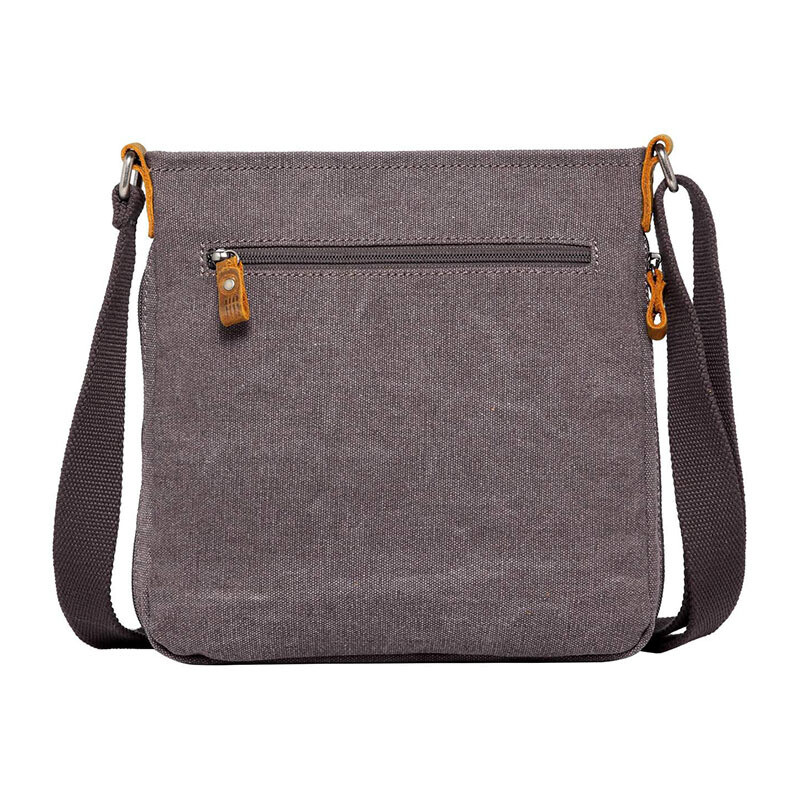 TRP0237 - Small Zip Top Shoulder Bag - Charcoal