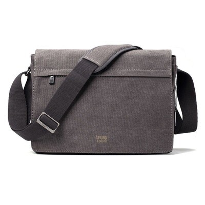 TRP0240 - Flap Front Messenger Bag - Charcoal