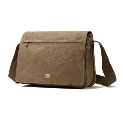 TRP0240 - Flap Front Messenger Bag - Brown