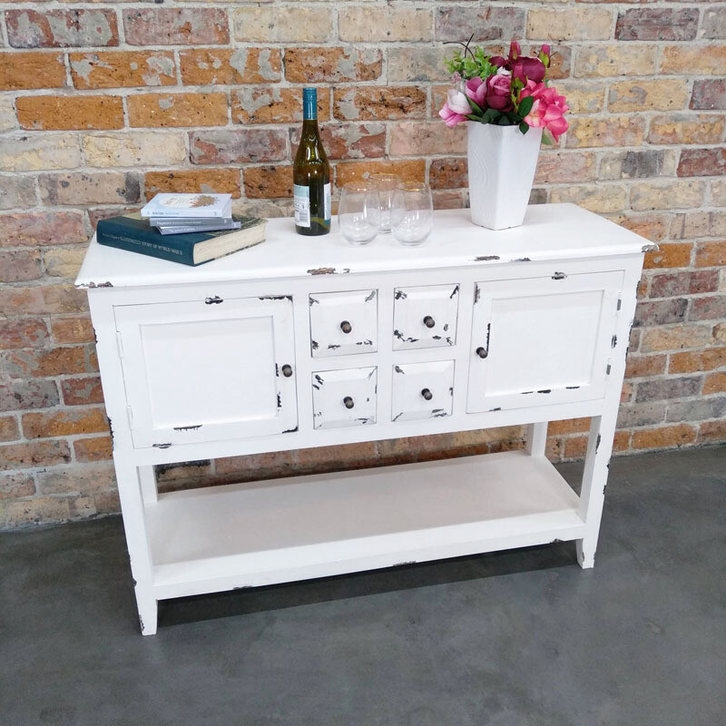 Seattle Side Board Distressed White