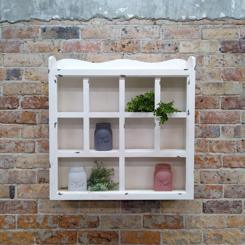Wall Organizer - Distressed White