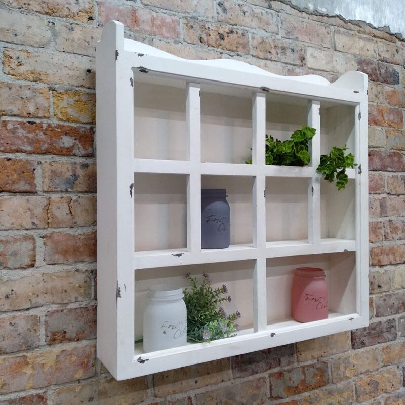 Wall Organizer - Distressed White