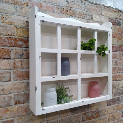 Wall Organizer - Distressed White
