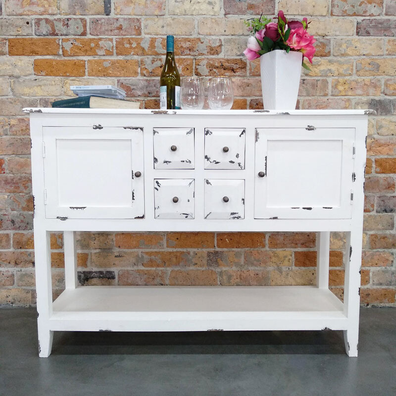 Seattle Side Board Distressed White