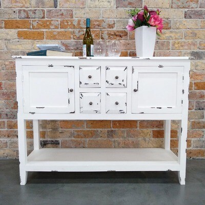 Seattle Side Board Distressed White