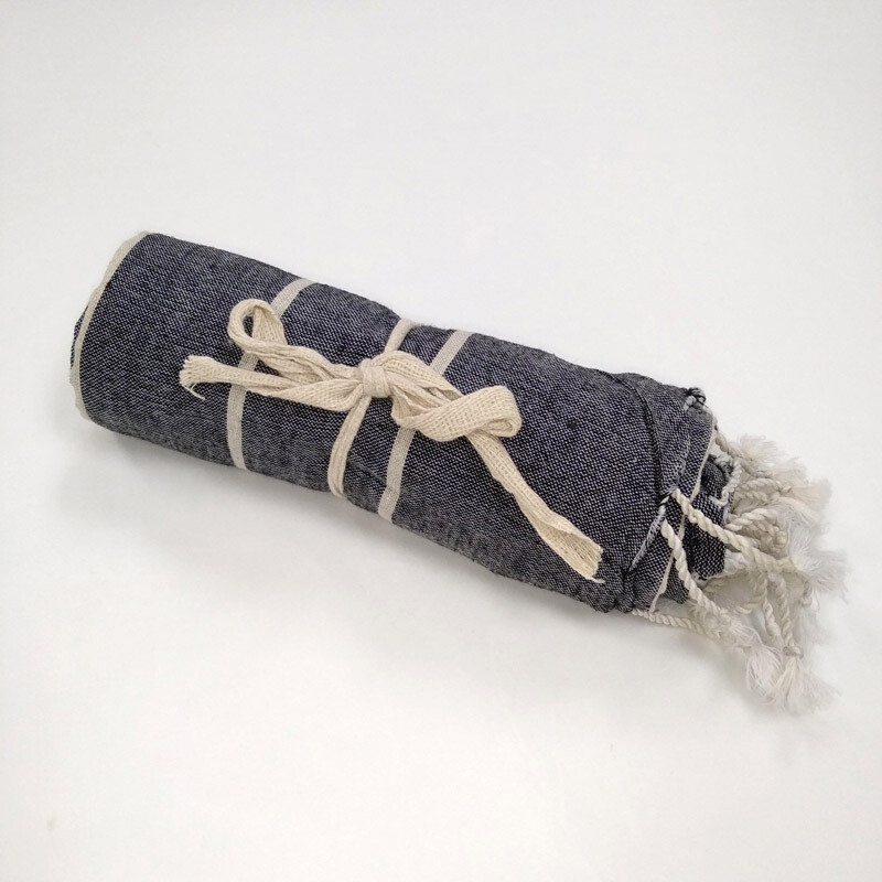 Cotton Towel - 18 Dk Grey/Cr