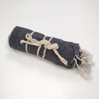 Cotton Towel - 18 Dk Grey/Cr