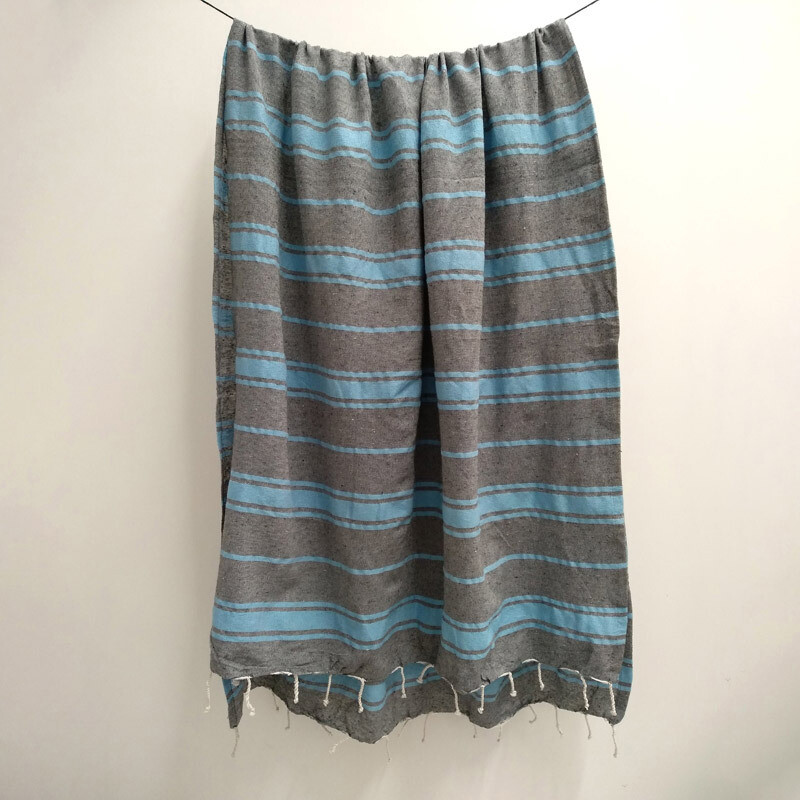 Cotton Towel - 35 Grey/Blue