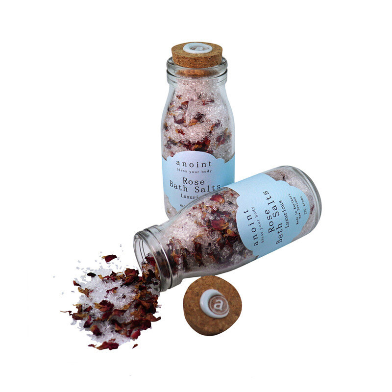 Rose Bath Salts - Bottle