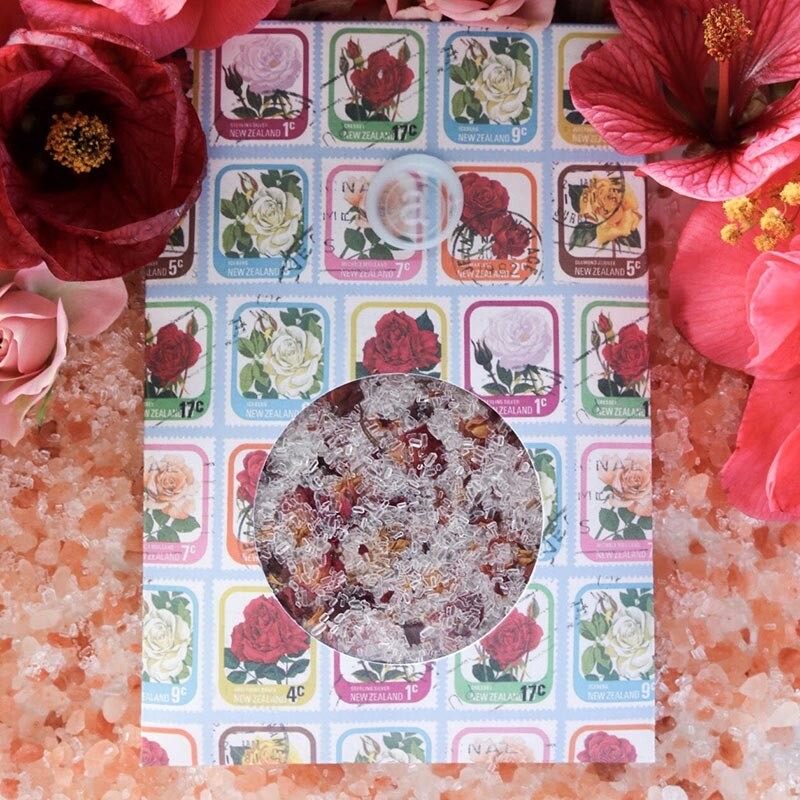 Rose Bath Salts Postable Treat - Envelope
