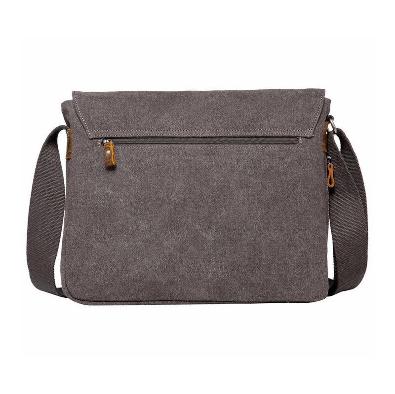 TRP0241 - Small Flap Front Messenger Bag -Charcoal