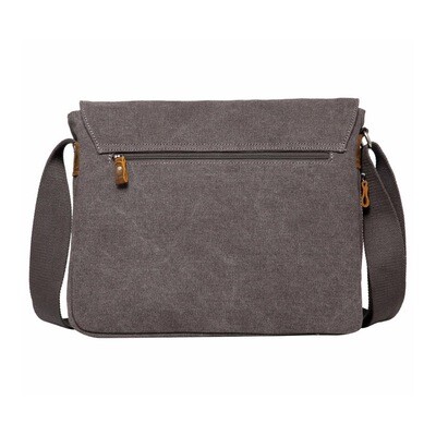 TRP0241 - Small Flap Front Messenger Bag -Charcoal