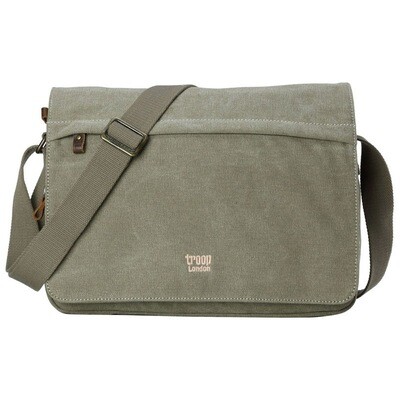 Classic Flap Front Messenger Bag Small - Khaki