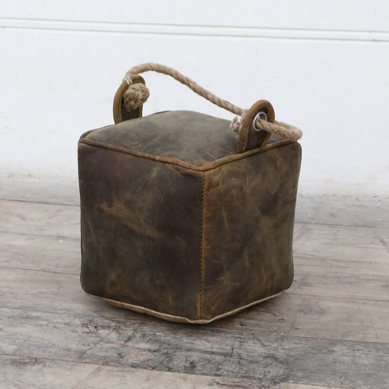 Hunter Leather Door Stopper Sq