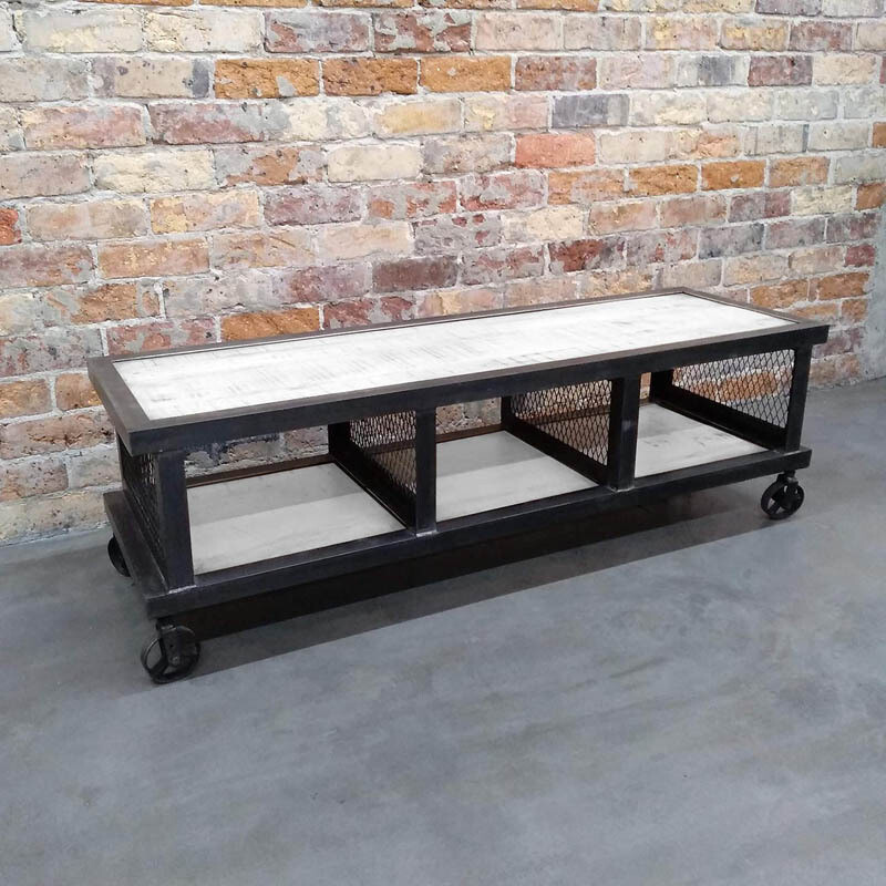 Tucson Wheeled Trolley - Whitewash