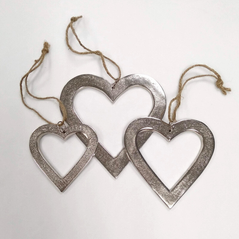Cast Heart Nickel (3 sizes)
