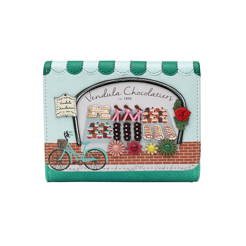 Mint Chocolatier - Small Flapover Wallet