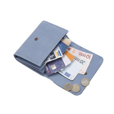 Small Flap-Over Wallet - Seashell B&amp;B Was $100