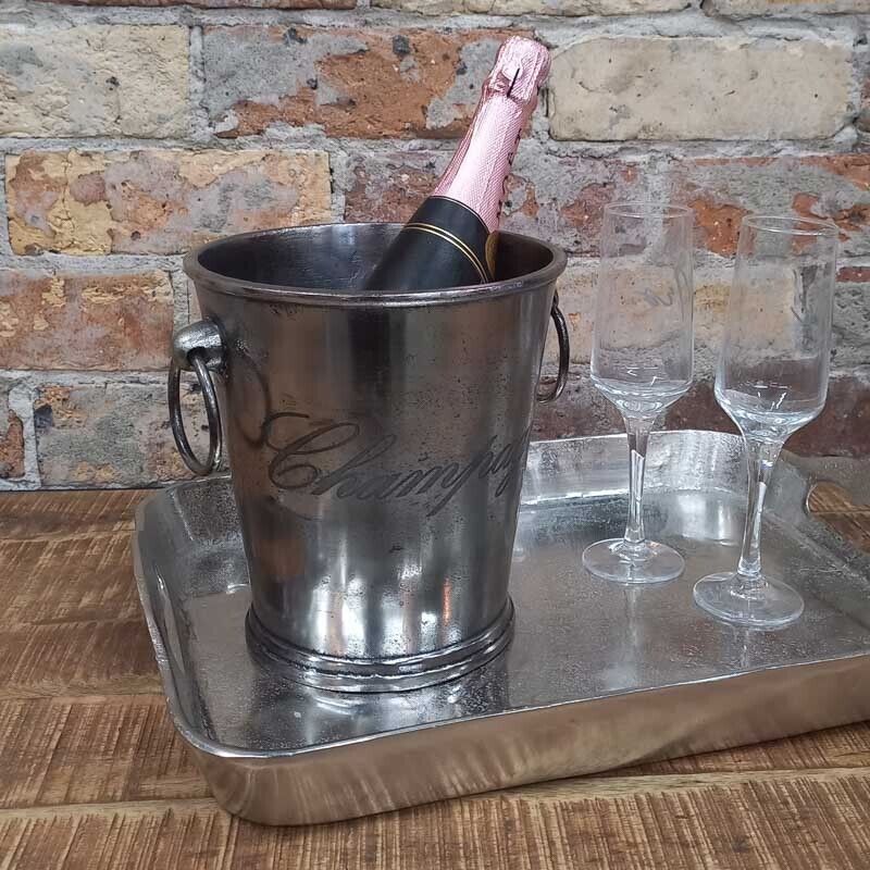 Champagne Bucket Antique Nickel