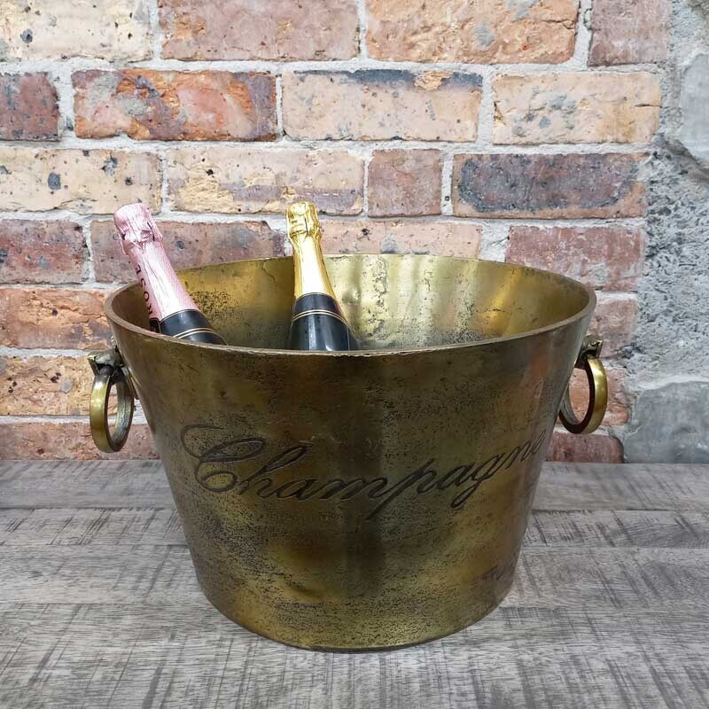 Champagne Bucket Antique Gold - Large
