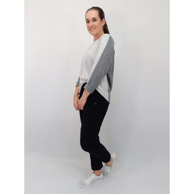 Two-tone Cashmere Knit