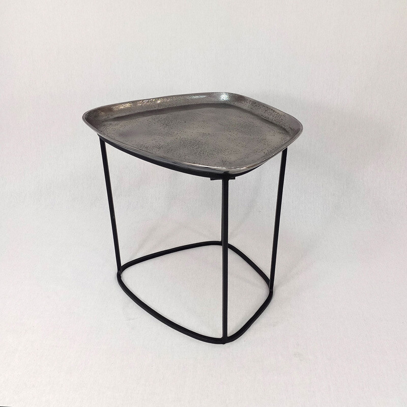 Asymmetrical Coffee Table - Antique Nickel Sm