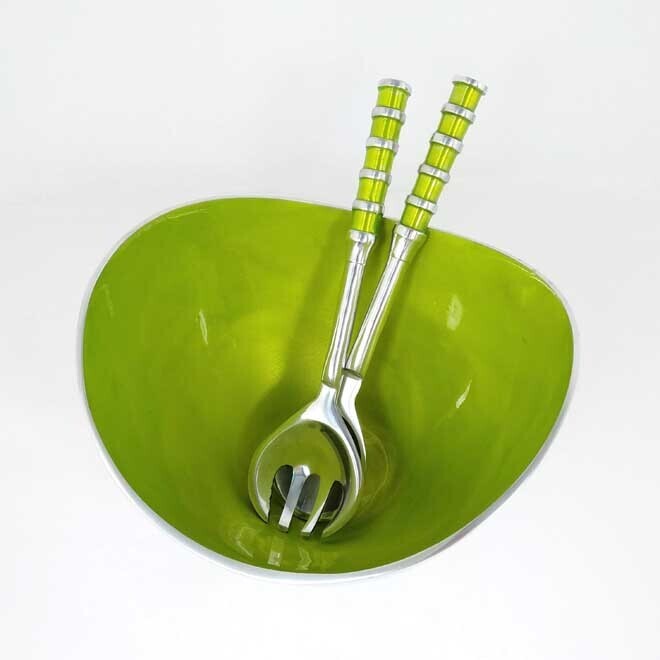 Salad Servers Ribbed