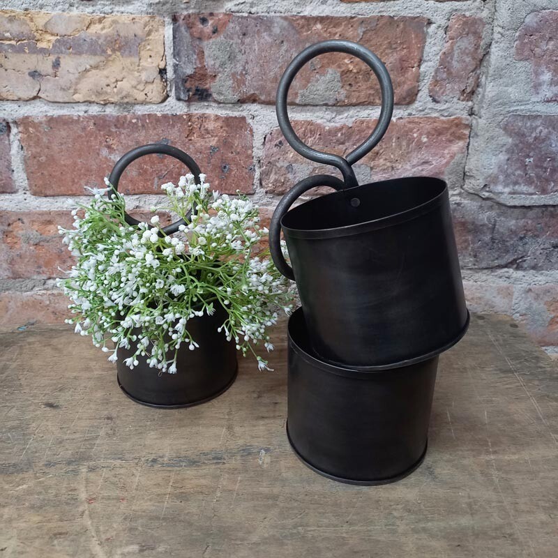 Gunmetal Pot W/Handle - Single