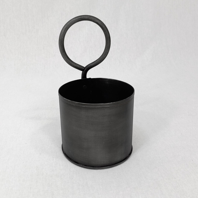 Gunmetal Pot W/Handle - Single