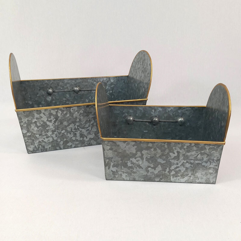 Planter Rectangle Galv. Lg