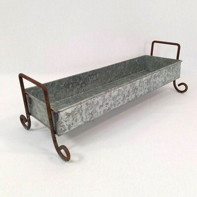 Rect Tray with Legs Galv.