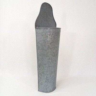 Deep Wall Planter Galv. Lg