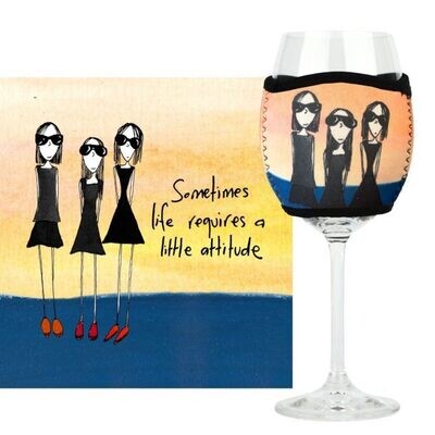 White Wine Glass Cooler - Attitude