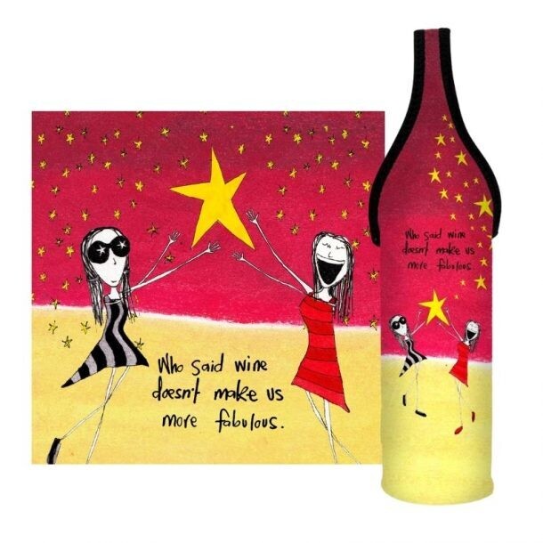 Wine Bottle Cooler - Stars