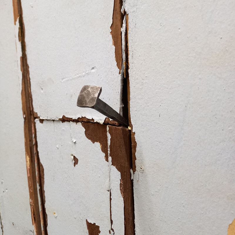 Nail Sq Head Handforged Steel Med