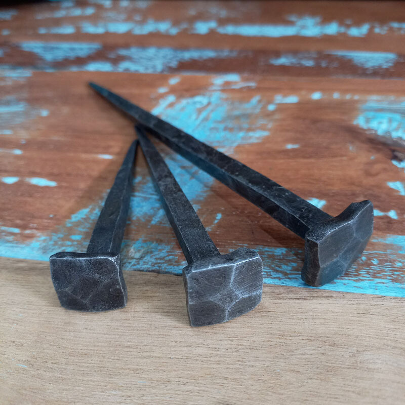 Nail Sq Head Handforged Steel Lg