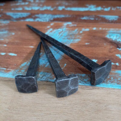 Nail Sq Head Handforged Steel Lg