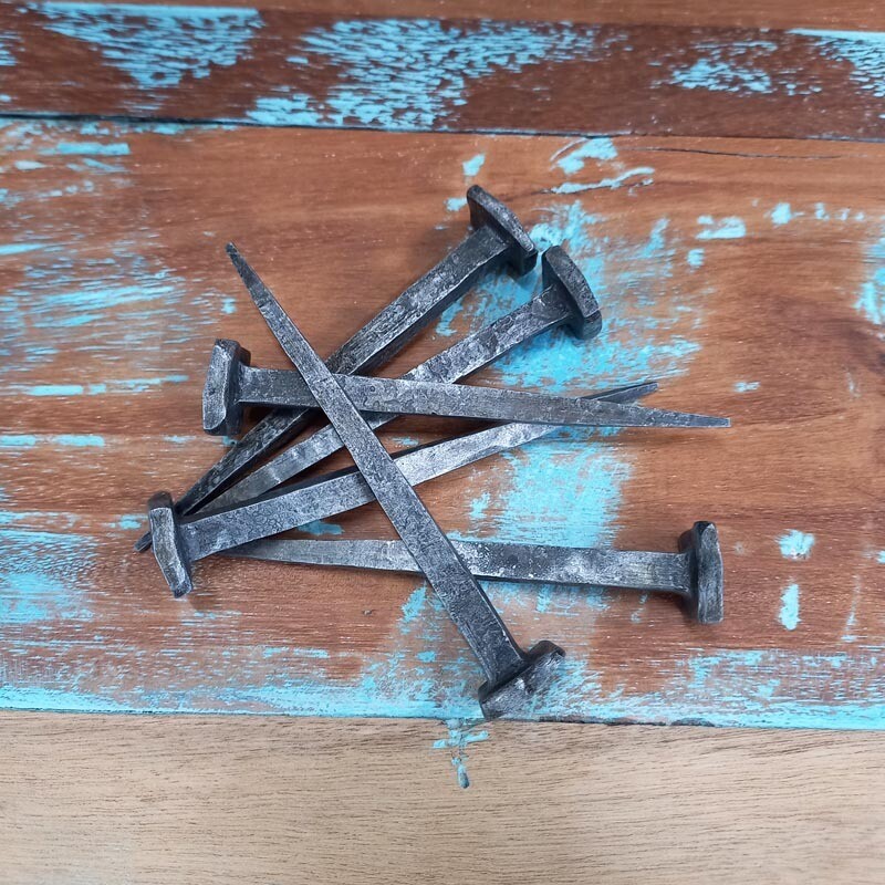 Nail Sq Head Handforged Steel Lg