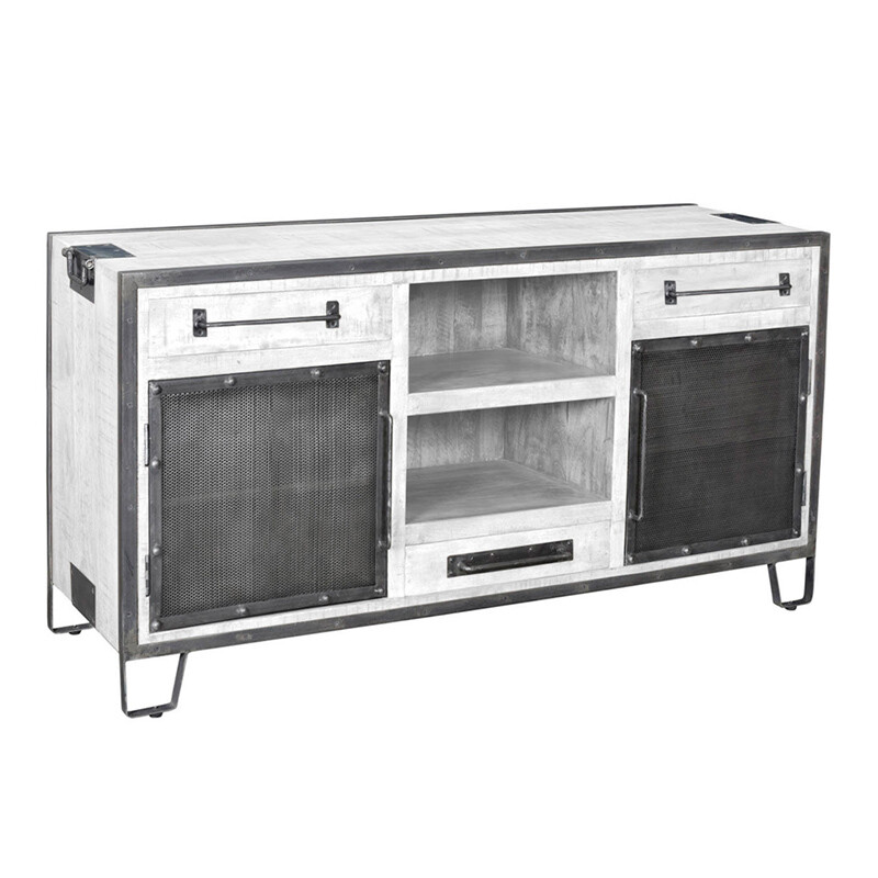 Illinois TV Cabinet - Whitewash