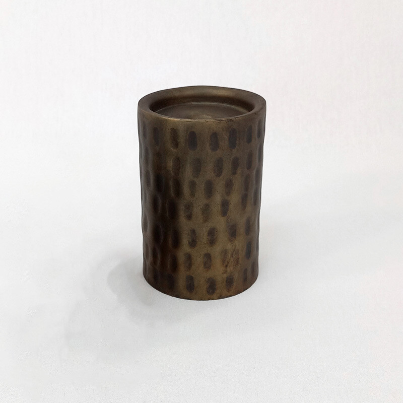 Brushed Bronze Candle Holder - Lg