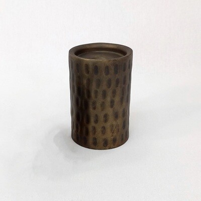 Brushed Bronze Candle Holder - Lg