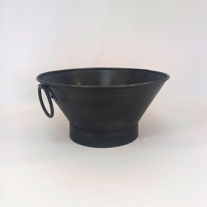 Tub W/Handles Gunmetal - Med